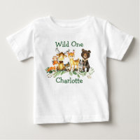 Wild One 1st Birthday Forest Woodland Animals
