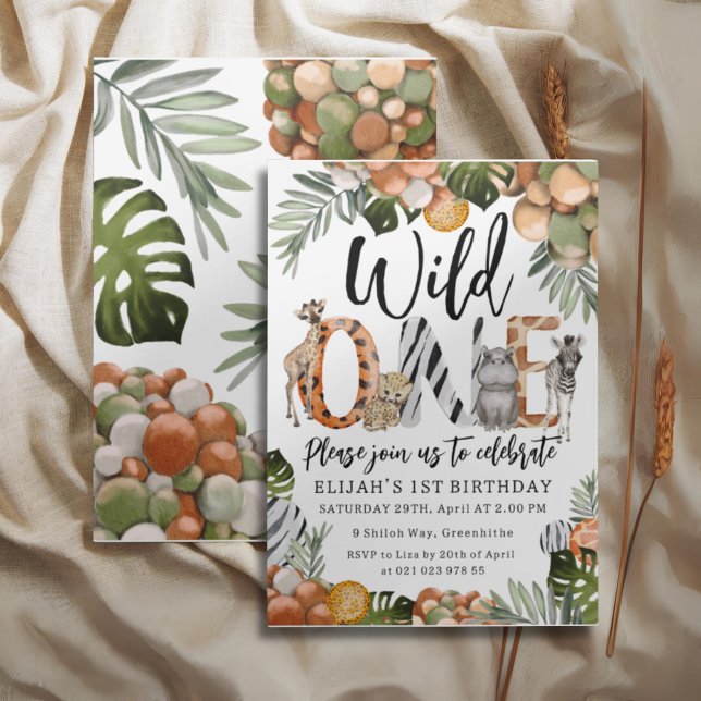 Wild One 1st Birthday Invitation  (Creator Uploaded)