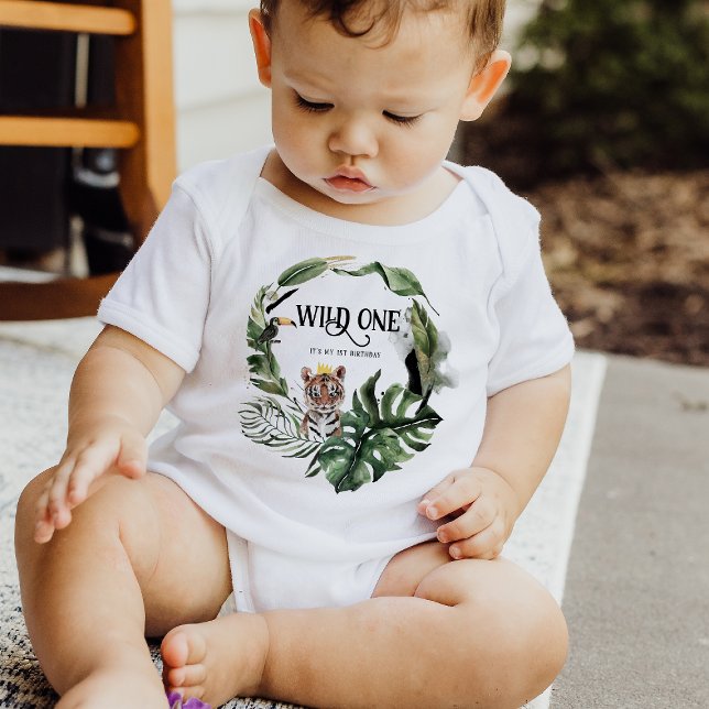 Wild One 1st Birthday | King of Things Crown Baby Bodysuit (Creator Uploaded)