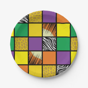 Wild One 1st Birthday Party Safari Paper Plate