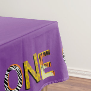 Wild One 1st Birthday Party Safari Tablecloth