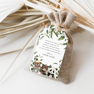 Wild One 1st Birthday Party Thank You Gift Tags