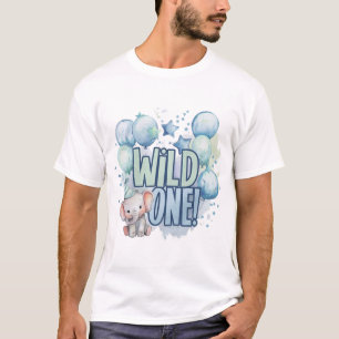 Wild One 1st Birthday Watercolor T-Shirt