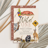 Wild One Australian Animals 1st Birthday