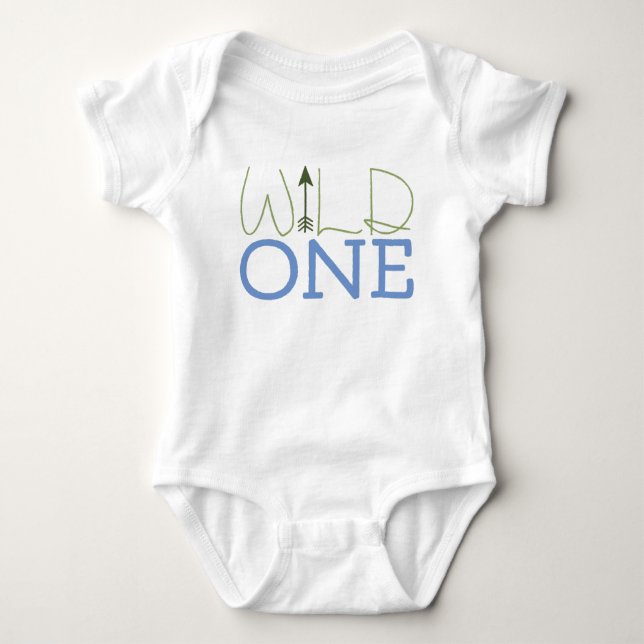 Wild One Baby Bodysuit (Front)