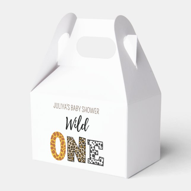  Wild one baby boy shower  Favour Box (Front Side)