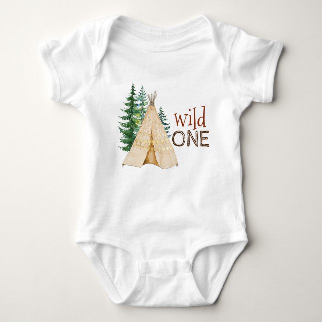 Wild One Baby First Birthday Shirts (Front)