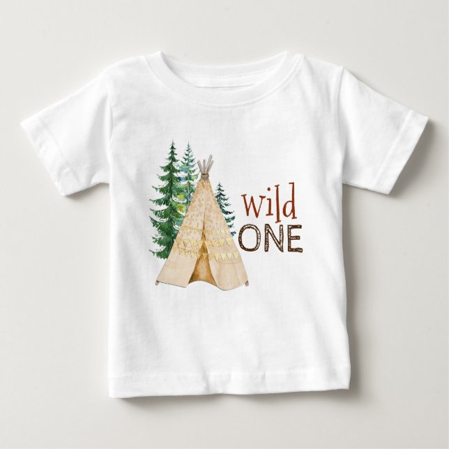 Wild One Baby First Birthday Shirts (Front)