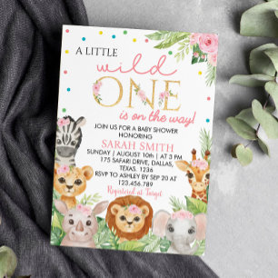 Wild One Baby Shower Invitation