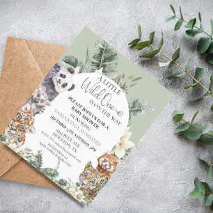 Wild One Baby Shower Tropical Jungle Animal Budget