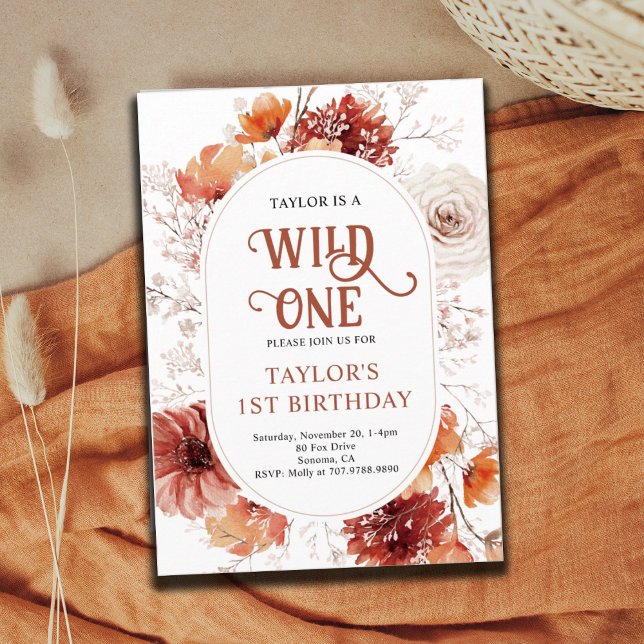 Wild One Birthday | 1st Birthday Invitation (Creator Uploaded)