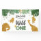 Wild one birthday banner Safari Jungle Animals