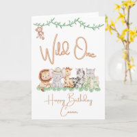 Wild One Birthday Card | 1st Birthday
