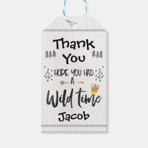 Wild One Birthday Favour Tag