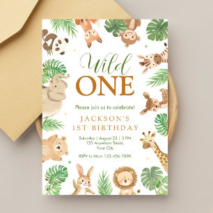 Wild One Birthday Invitation