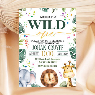 Wild One Birthday Invitation