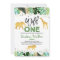 Wild One Birthday Invitation Jungle Animals Party
