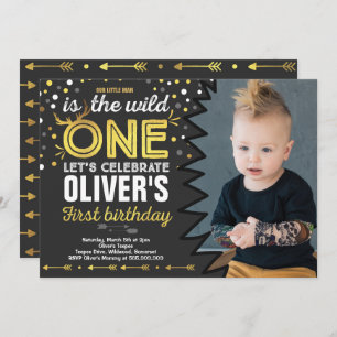 Wild One Birthday Invitation Modern Wild One Party