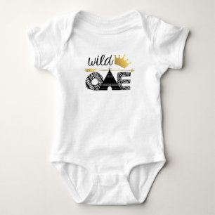 Wild one birthday outfit baby bodysuit