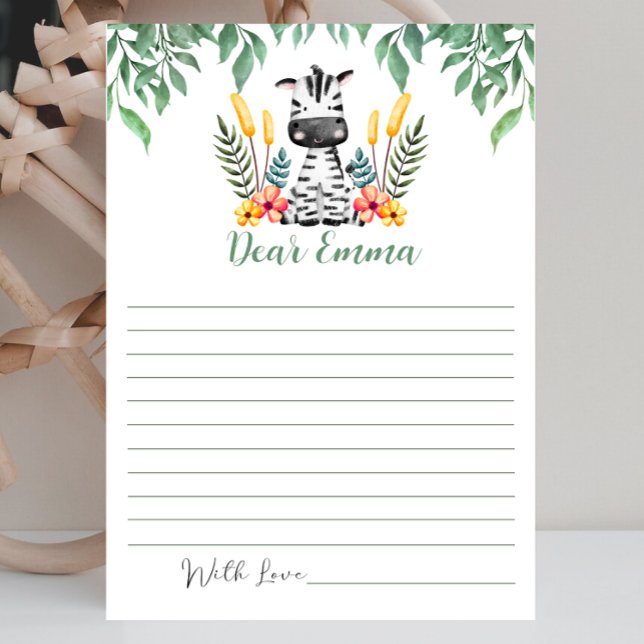 Wild ONE Birthday Party Time Capsule Note Card (Creator Uploaded)