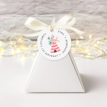Wild One | Boho Camping Theme Kids' Birthday Favour Tags<br><div class="desc">Thank your party guests with these adorable tags that are perfect for attaching to party favours or goodie bags. Cute camping themed design features a pink teepee adorned with pastel boho style flowers. Personalise with your custom message in grey lettering. Designed to match our Wild One birthday collection.</div>
