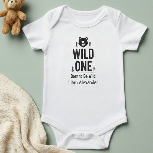 WILD ONE Born to Be Wild Personalized   Bodysuit