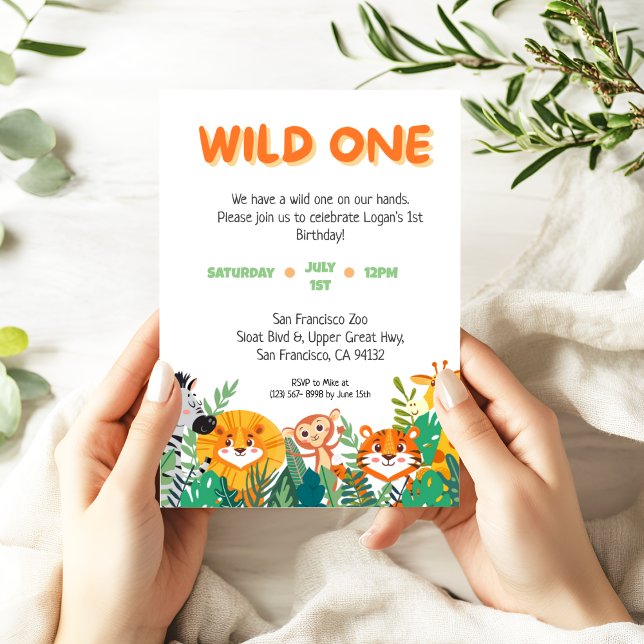 Wild One Boy Birthday Invitation (Creator Uploaded)
