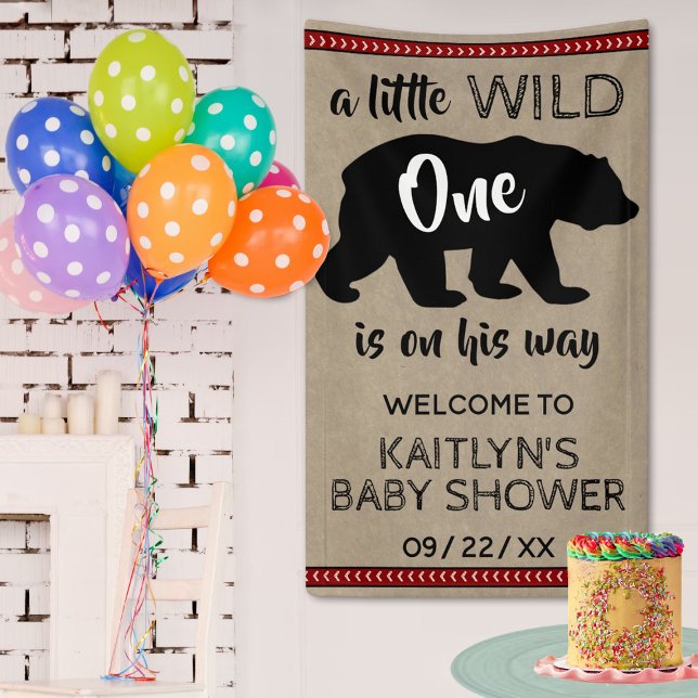 Wild One Boys Baby Shower Welcome Banner (Creator Uploaded)
