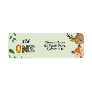 Wild One calligraphy greenly return address