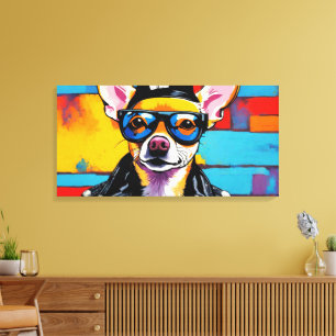 WILD ONE-CHIHUAHUA 4 CANVAS PRINT