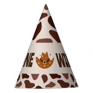 Wild One Cowboy Birthday Party Party Hat