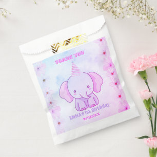 Wild One Cute Elephant 1st Birthday Favour Bags