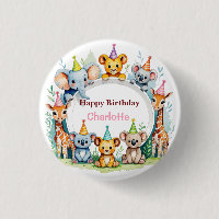 Wild One Cute Jungle Animal Child's Birthday 