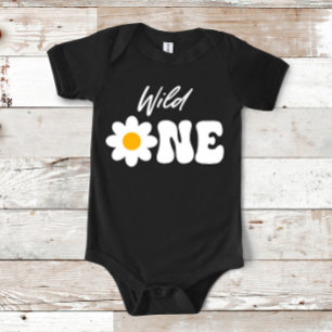 Wild ONE Daisy 1st First Birthday Baby Bodysuit