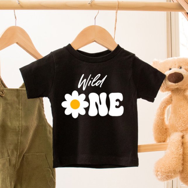 Wild ONE Daisy 1st First Birthday Baby T-Shirt (Creator Uploaded)
