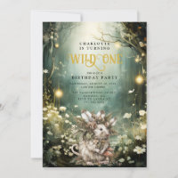 Wild One Enchanted Forest Mouse 1st Birthday