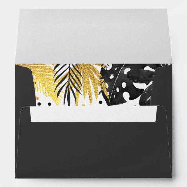 Wild One Envelope Jungle Animals Party (Back (Bottom))