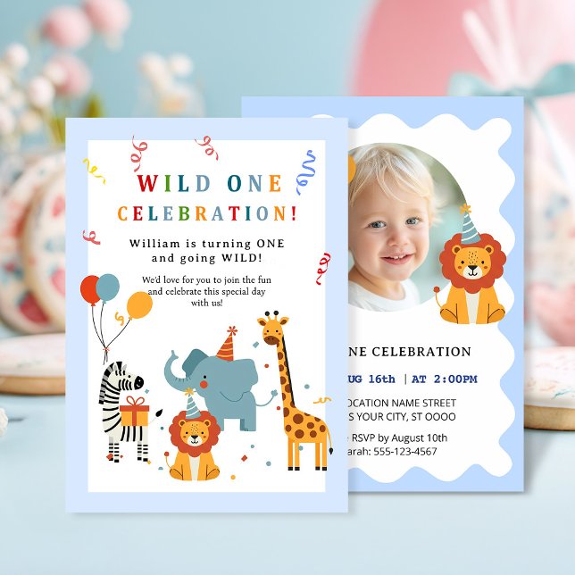Wild One First Birthday Invitation (Creator Uploaded)