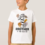 Wild One First Birthday Jungle Safari Brother Zoo T-Shirt<br><div class="desc">Brother of the wild one! Is your little boy or girl turning one? This Wild One design is perfect for their 1st birthday to let their brother show their excitement for their sibling. The jungle safari theme features a cartoon illustrated monkey, sloth, elephant, lion, and giraffe standing beside a zebra...</div>