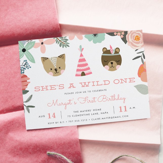 Wild One | First Birthday Party Invitation (Creator Uploaded)