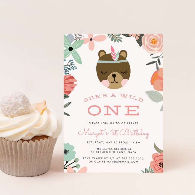 Wild One | First Birthday Party Invitation (Creator Uploaded)