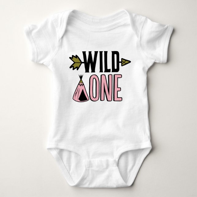 Wild One First Birthday Shirt (Front)