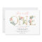 WILD ONE Floral First Birthday Invitation