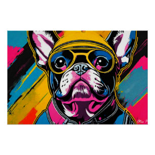 WILD ONE-FRENCH BULLDOG POSTER