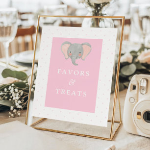 Wild One Girls' Safari Pink Birthday Favours Sign