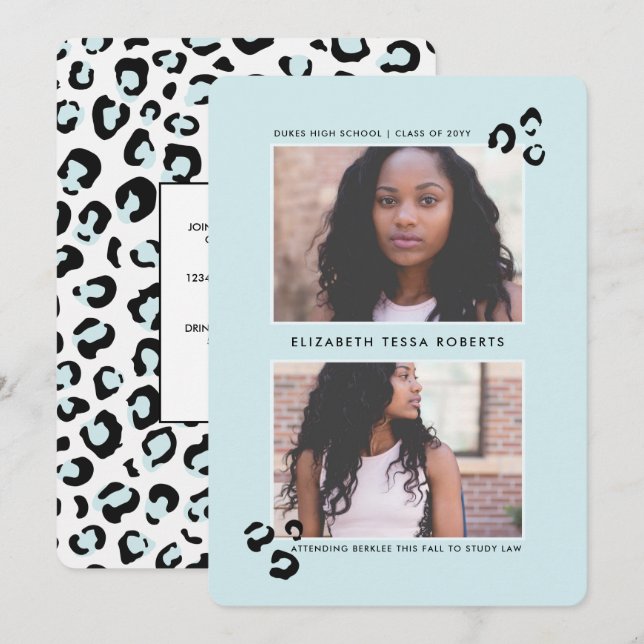 Wild One Graduation Announcement (Front/Back)