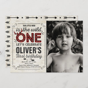 Wild One Invitation Boy Wild One Birthday Party