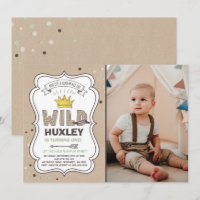 Wild One Invitation Boy Wild Thing Birthday Party