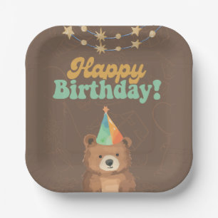Wild One:Join Us for a Roaring 1st Birthday Paper Plate
