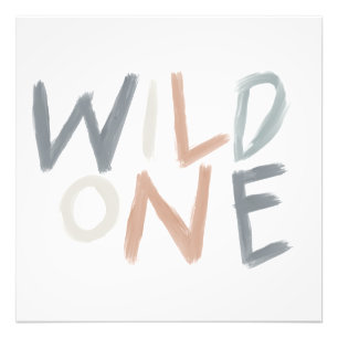 Wild One Jungle 1st Birthday Boy Girl Kids  Photo Print
